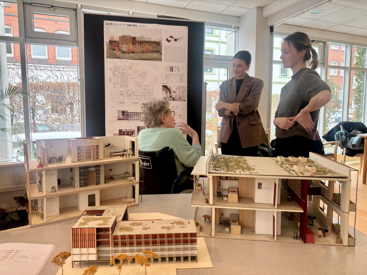 Entwurf Pflegeheim Architekur