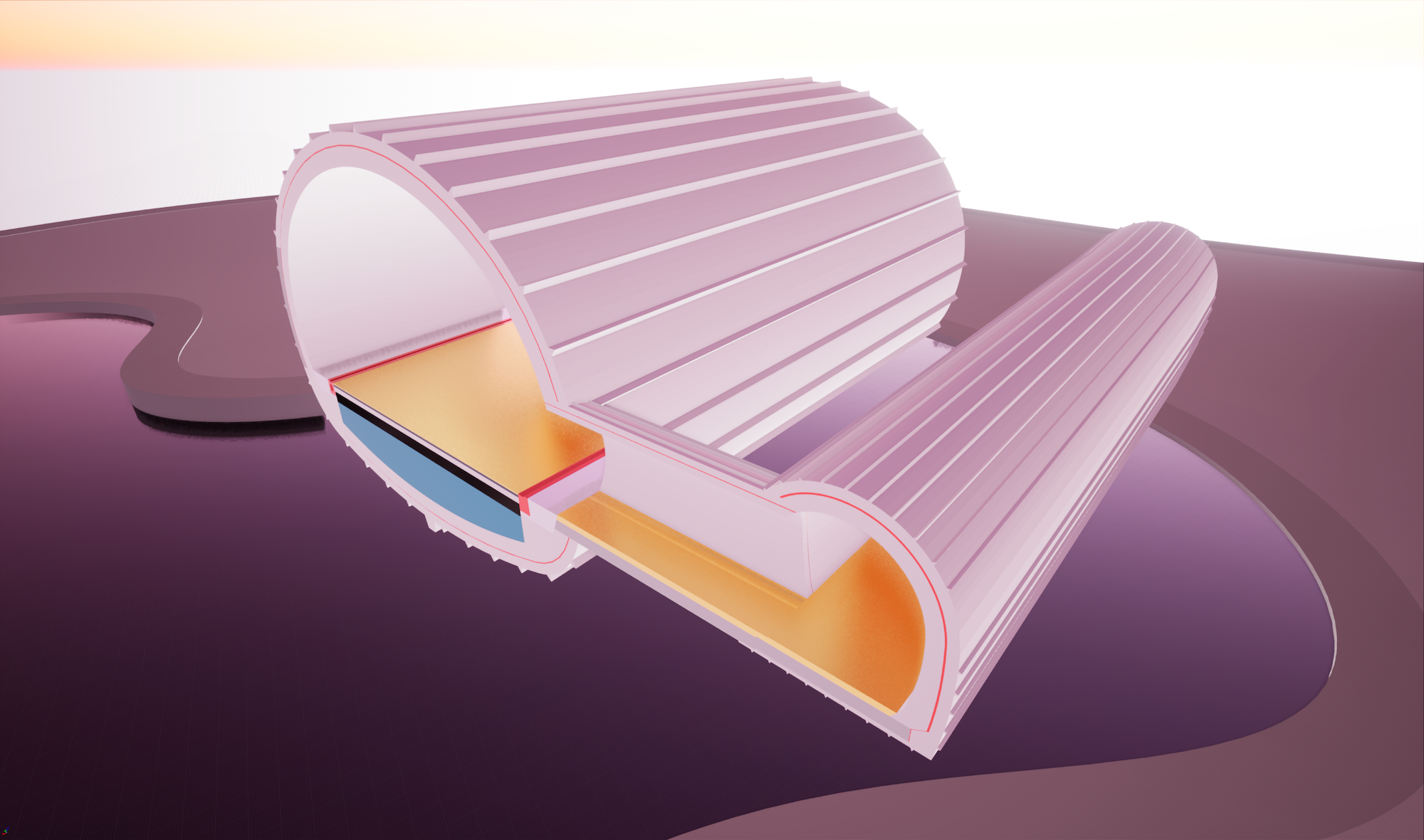 Konstruktion Tunnel B30-Aufstieg