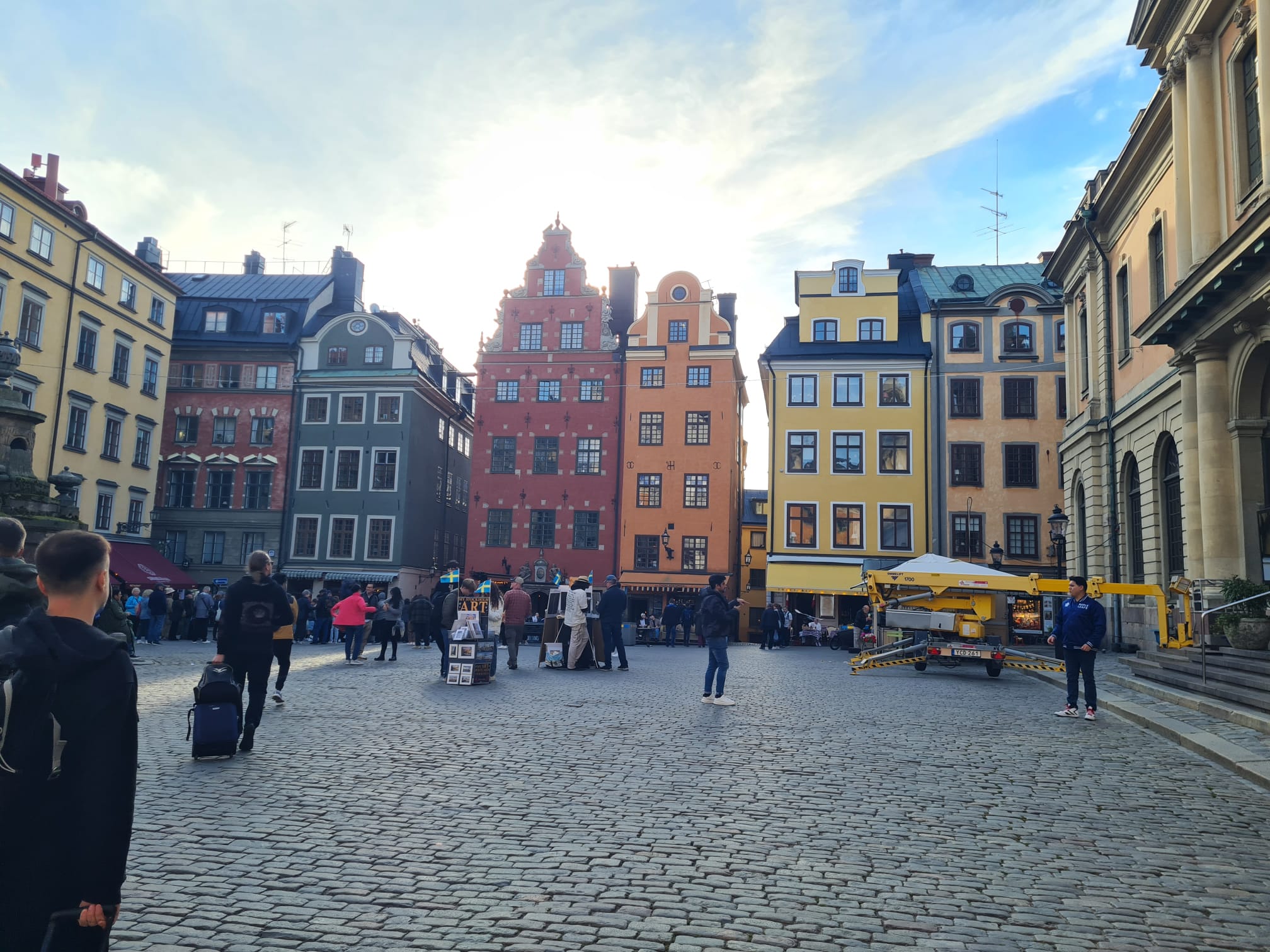 Bunte Häuser in Stockholm