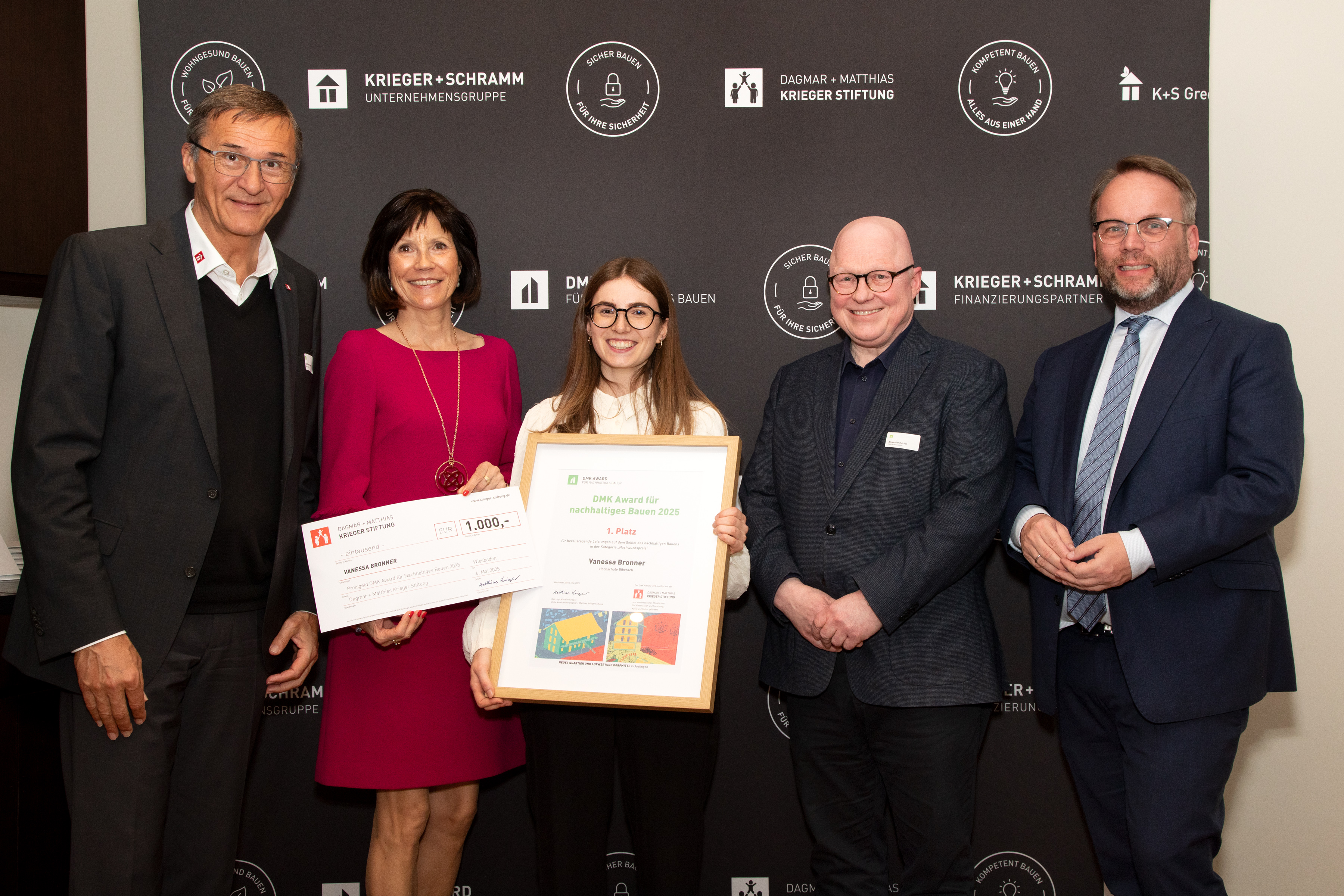 Award der Dagmar + Matthias Krieger Stiftung 