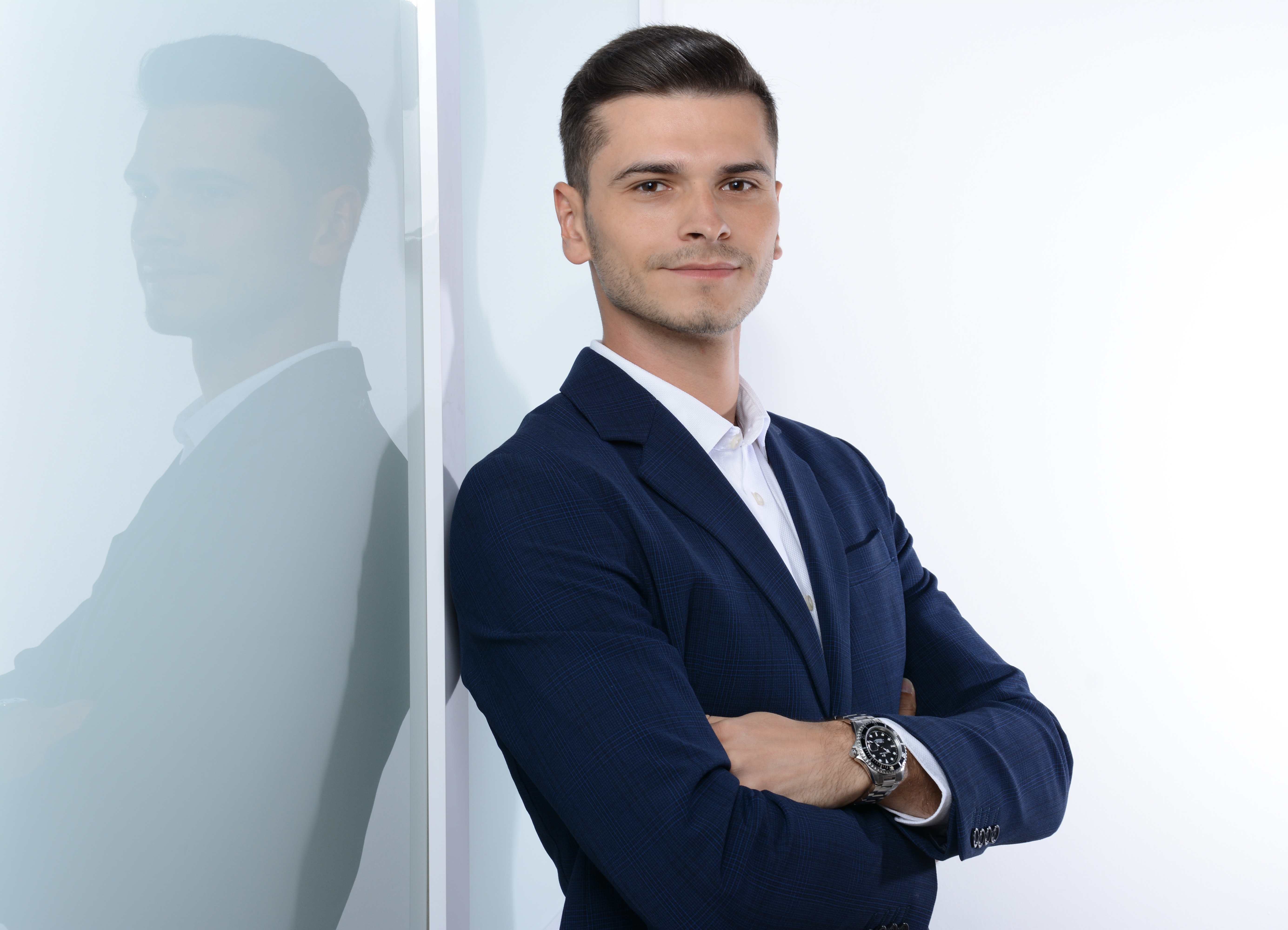 Mann im Anzug im Porträt