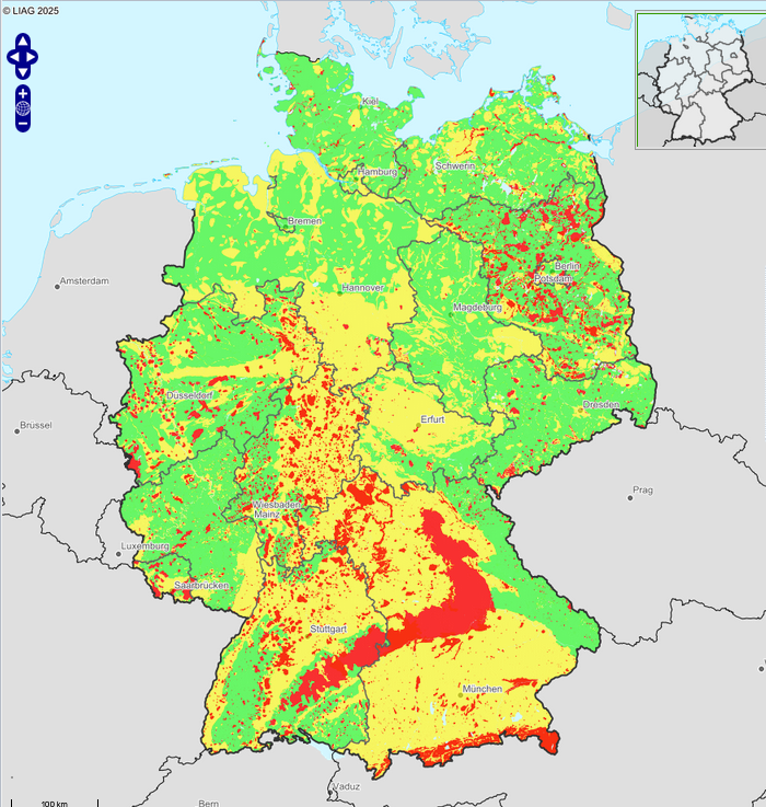 Temperaturkarte WärmeGut