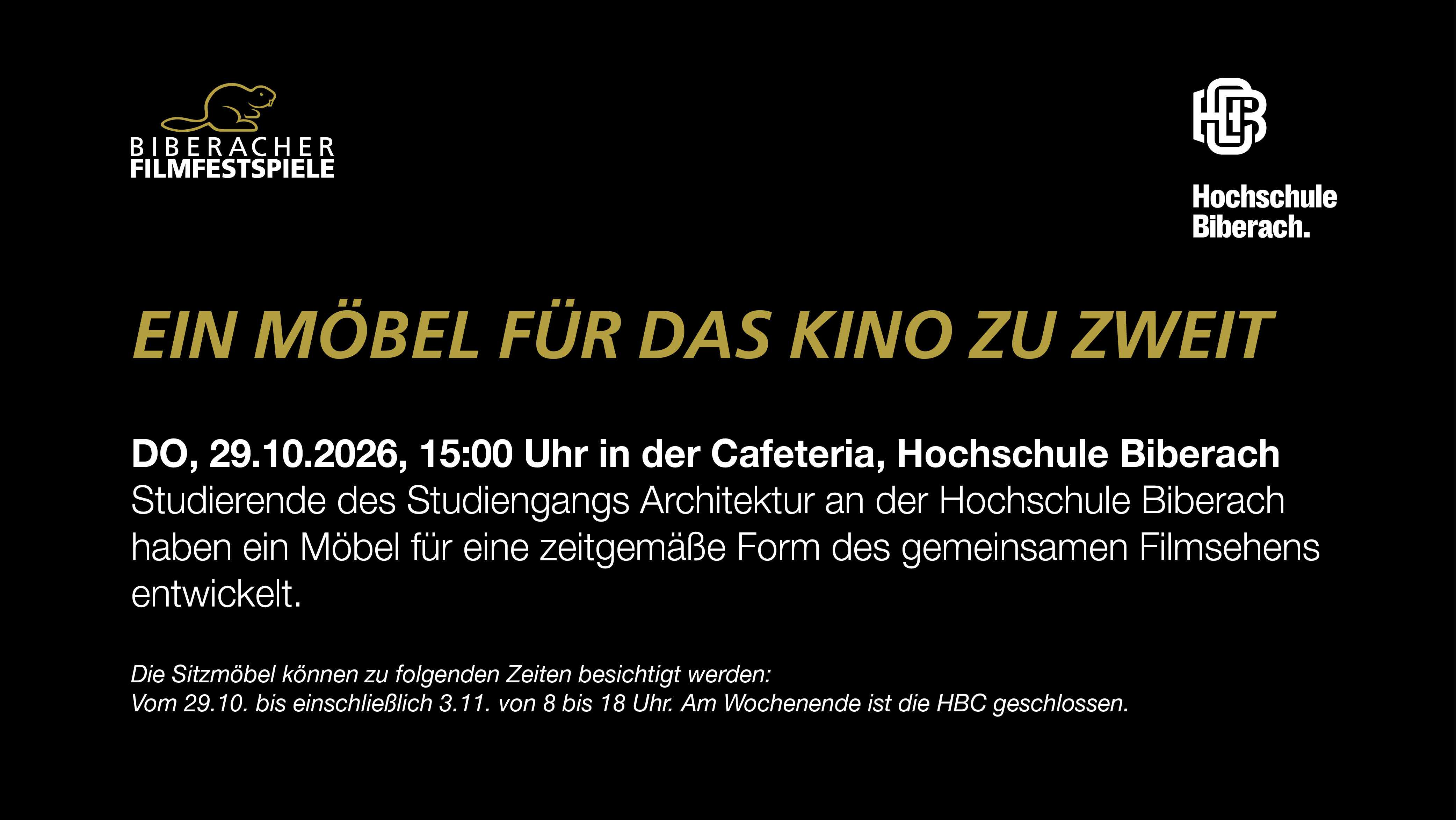 Ein Möbel für das Kino zu zweit 