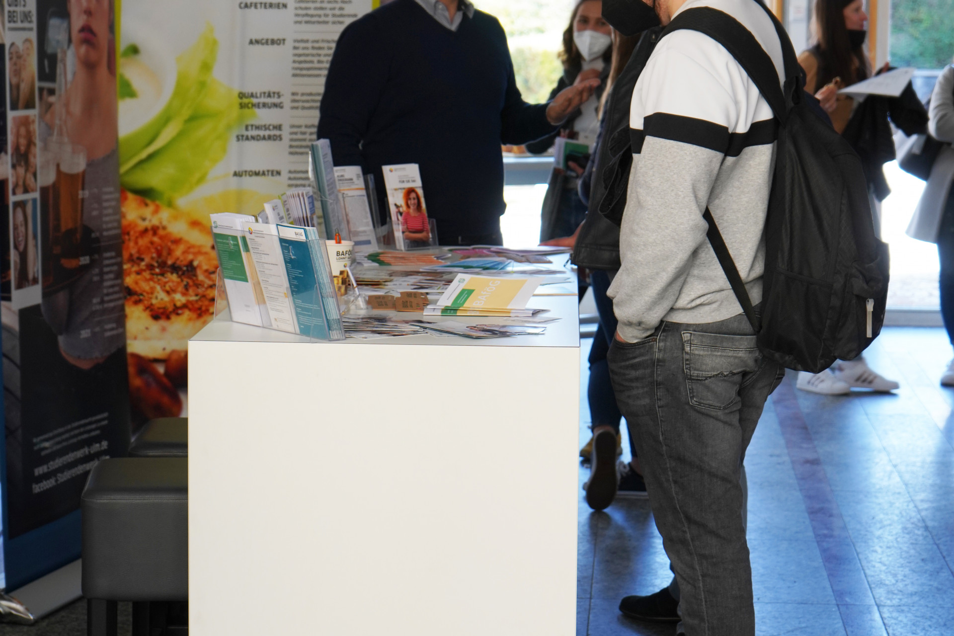 Stand des Studierendenwerks beim Markt der Möglichkeiten
