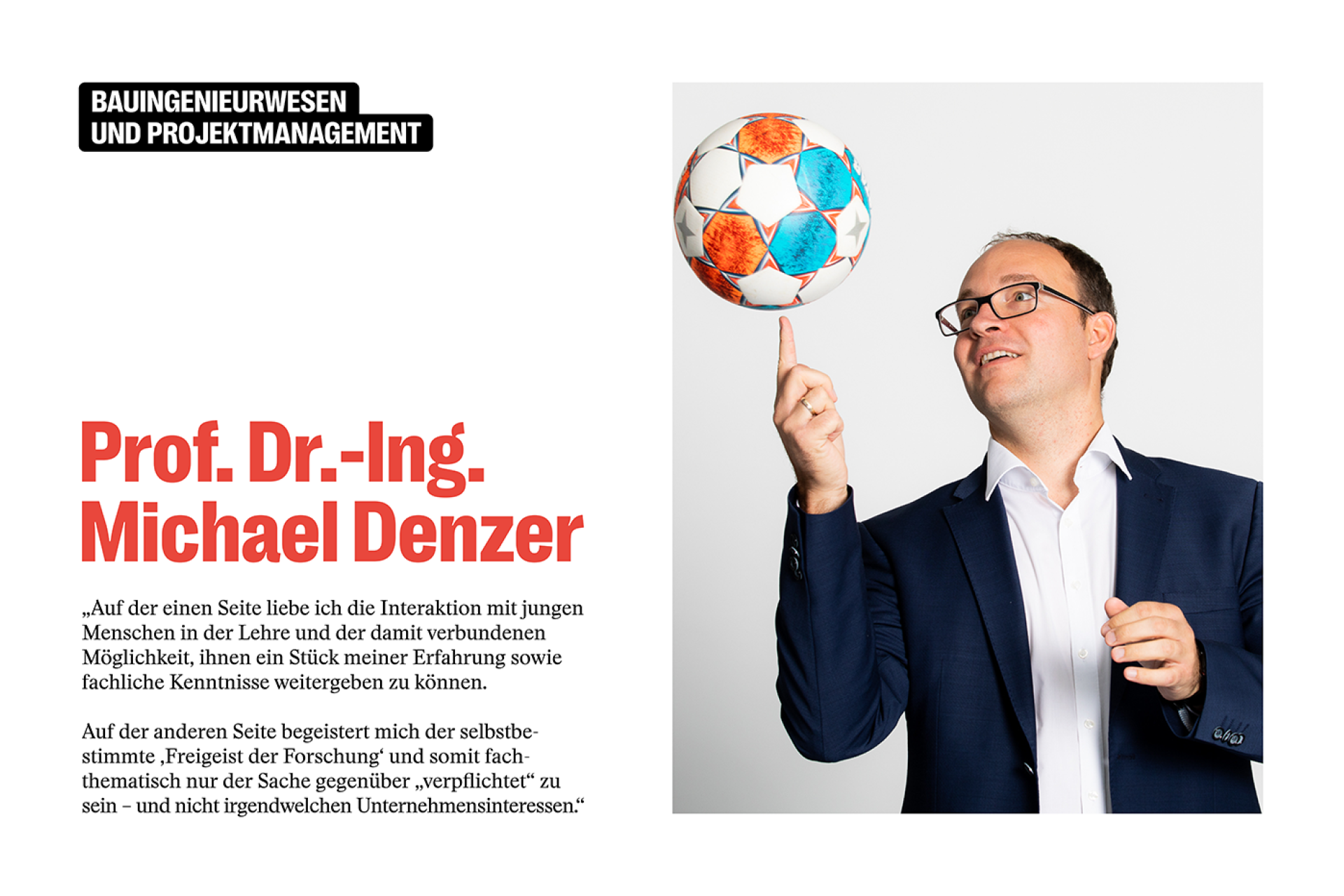 Prof. Michael Denzer im Statement