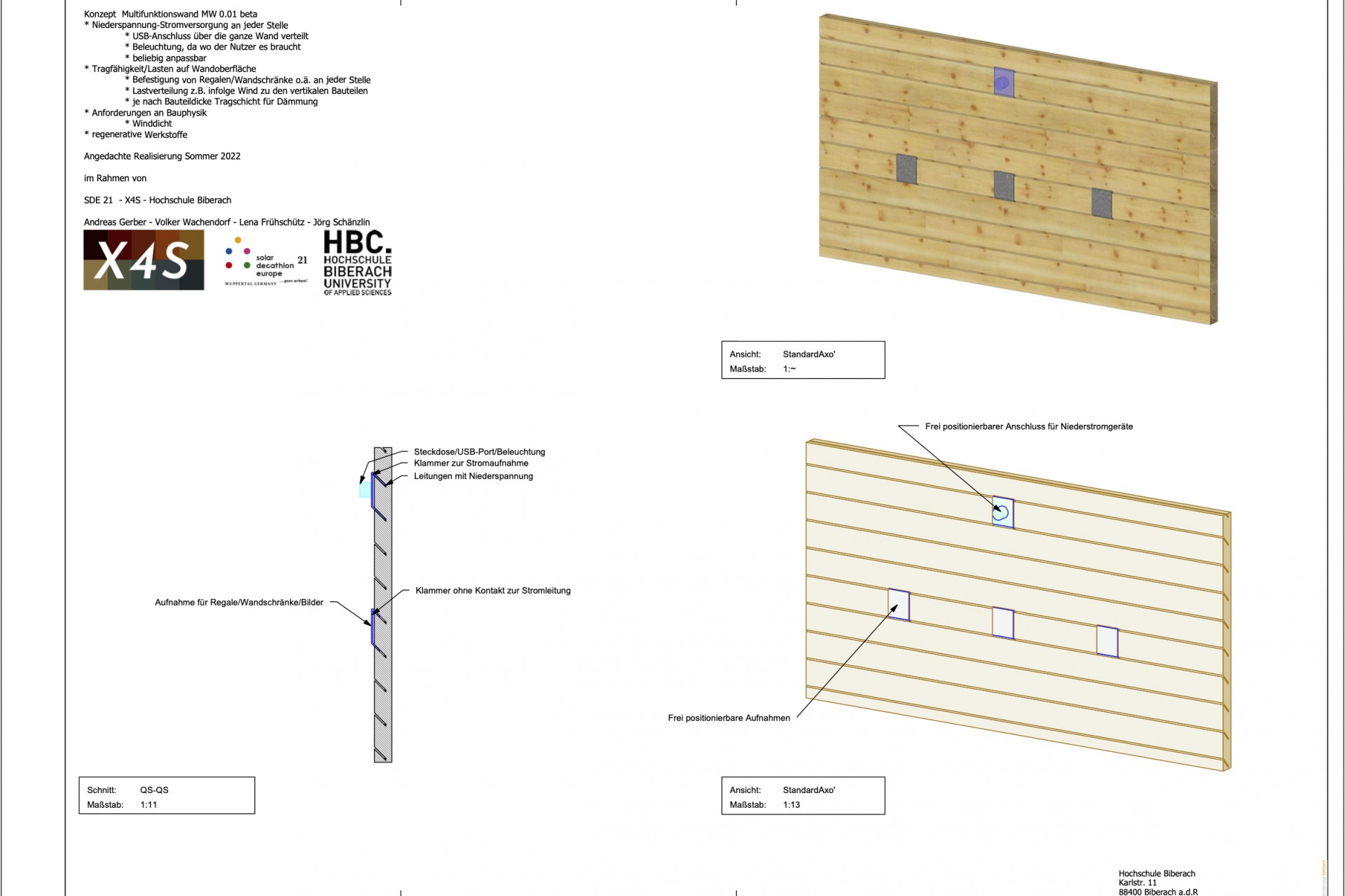 Funktionale Wand SDE21