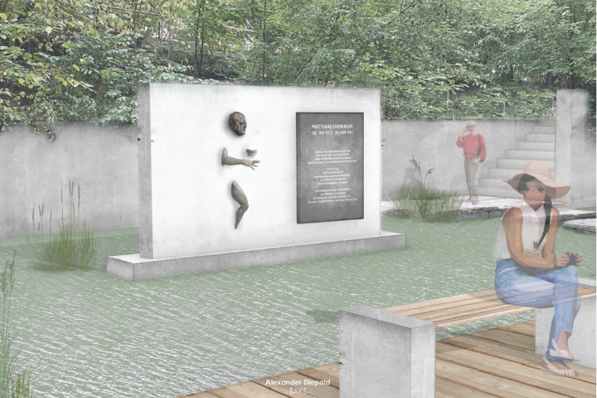 Entwurf Gedenkarchitektur Matthias Erzberger