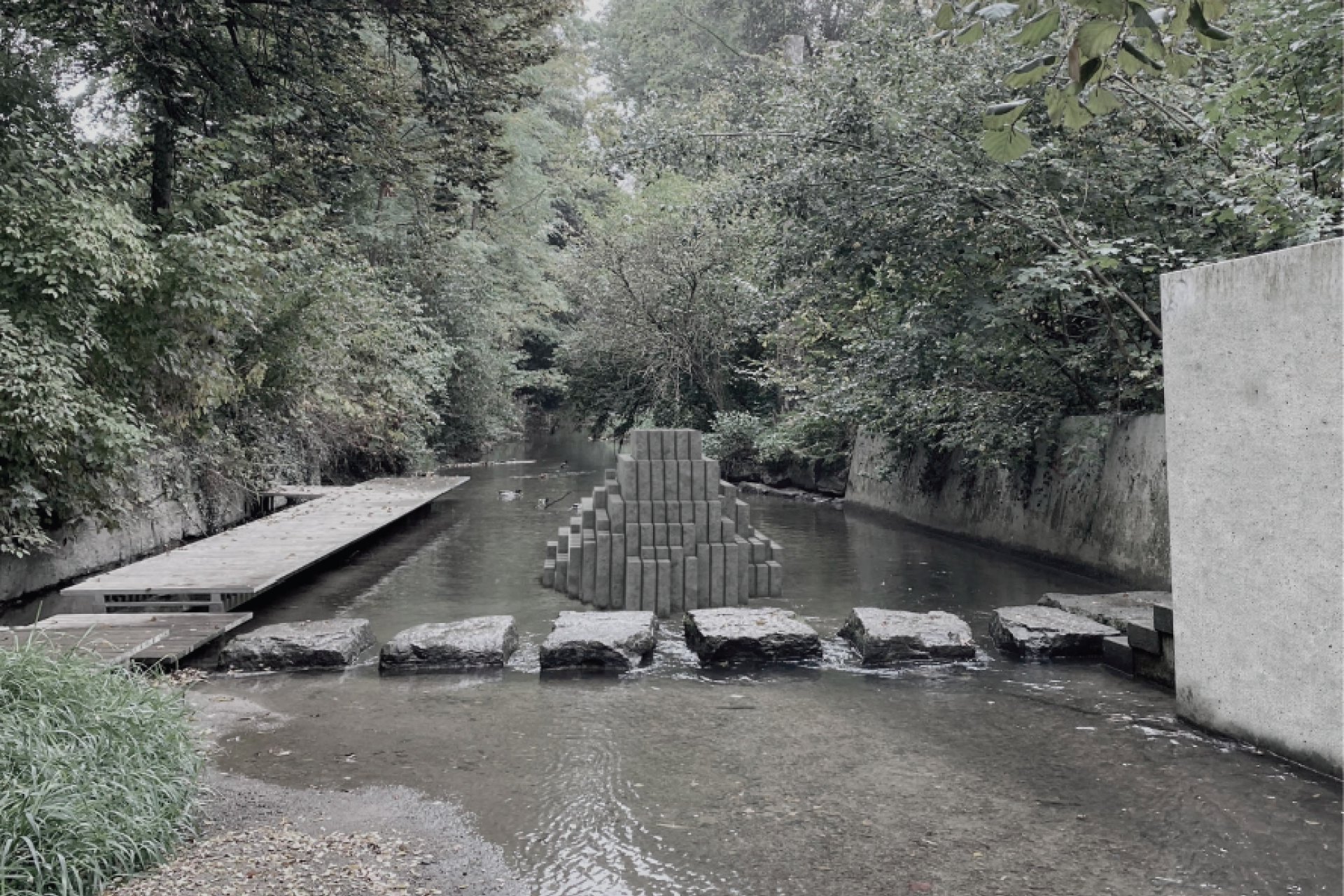 Entwurf Gedenkarchitektur Matthias Erzberger