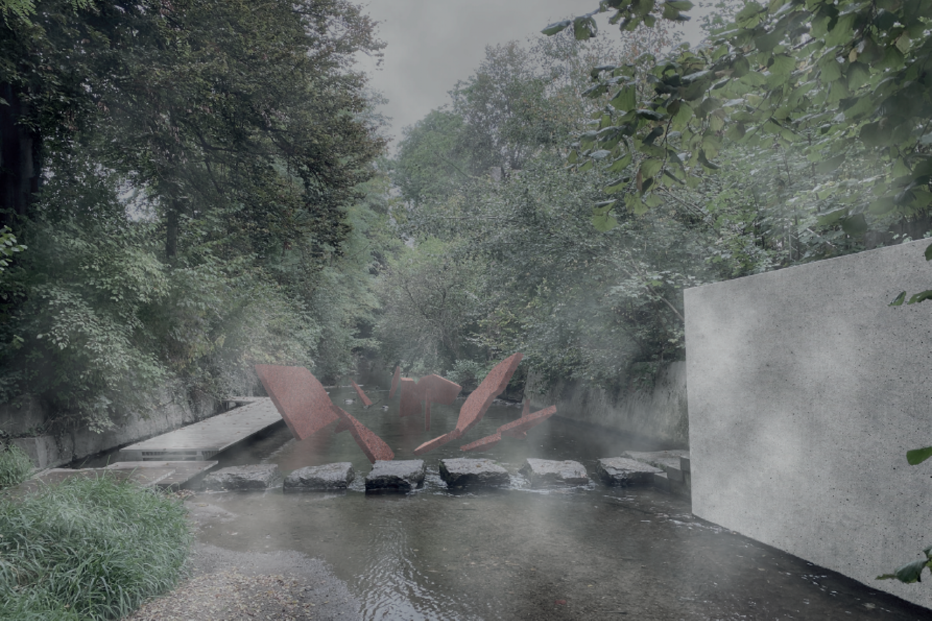 Entwurf Gedenkarchitektur Matthias Erzberger