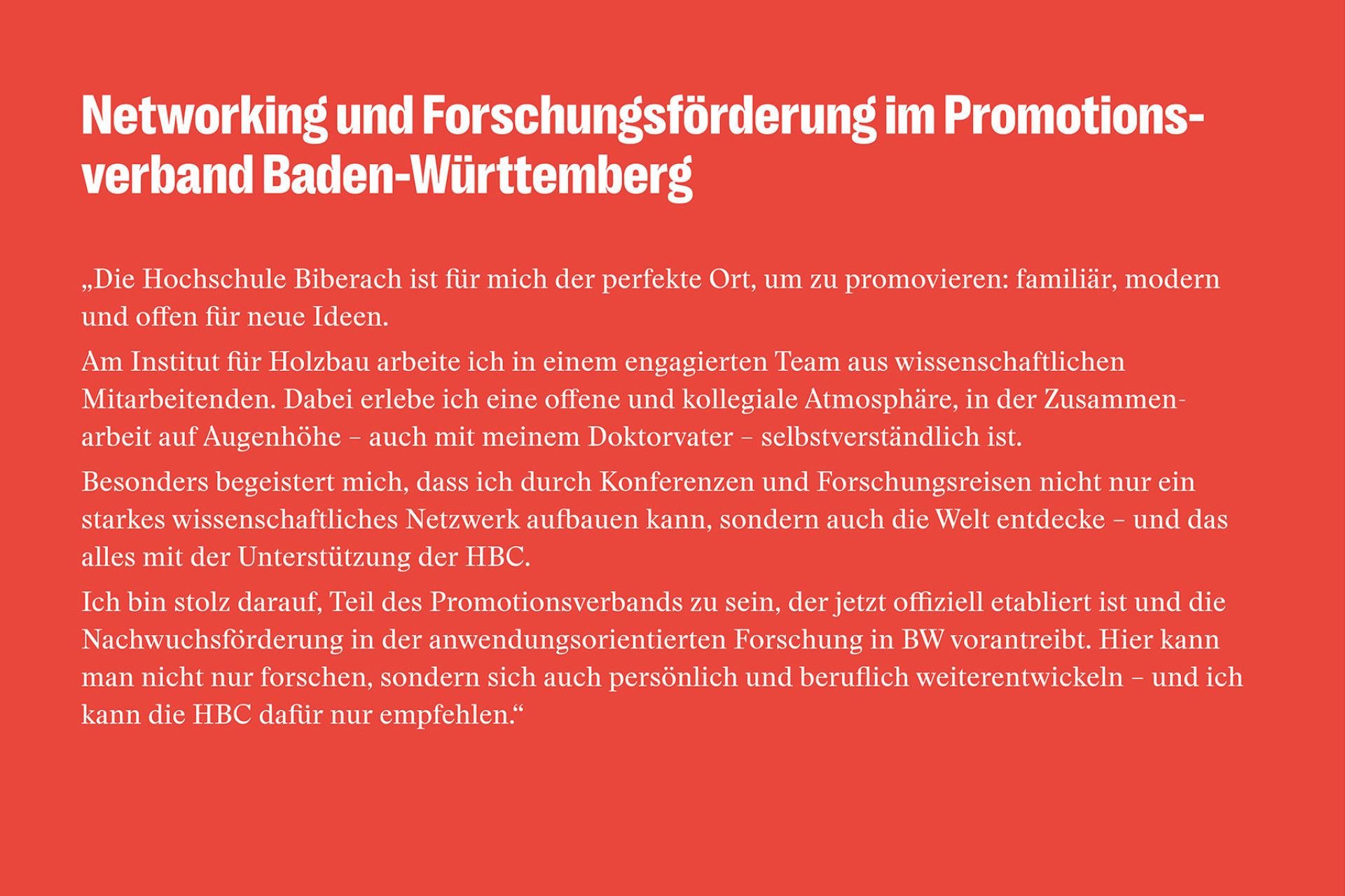 HBC Promovend: Sebastian Krug - Statement