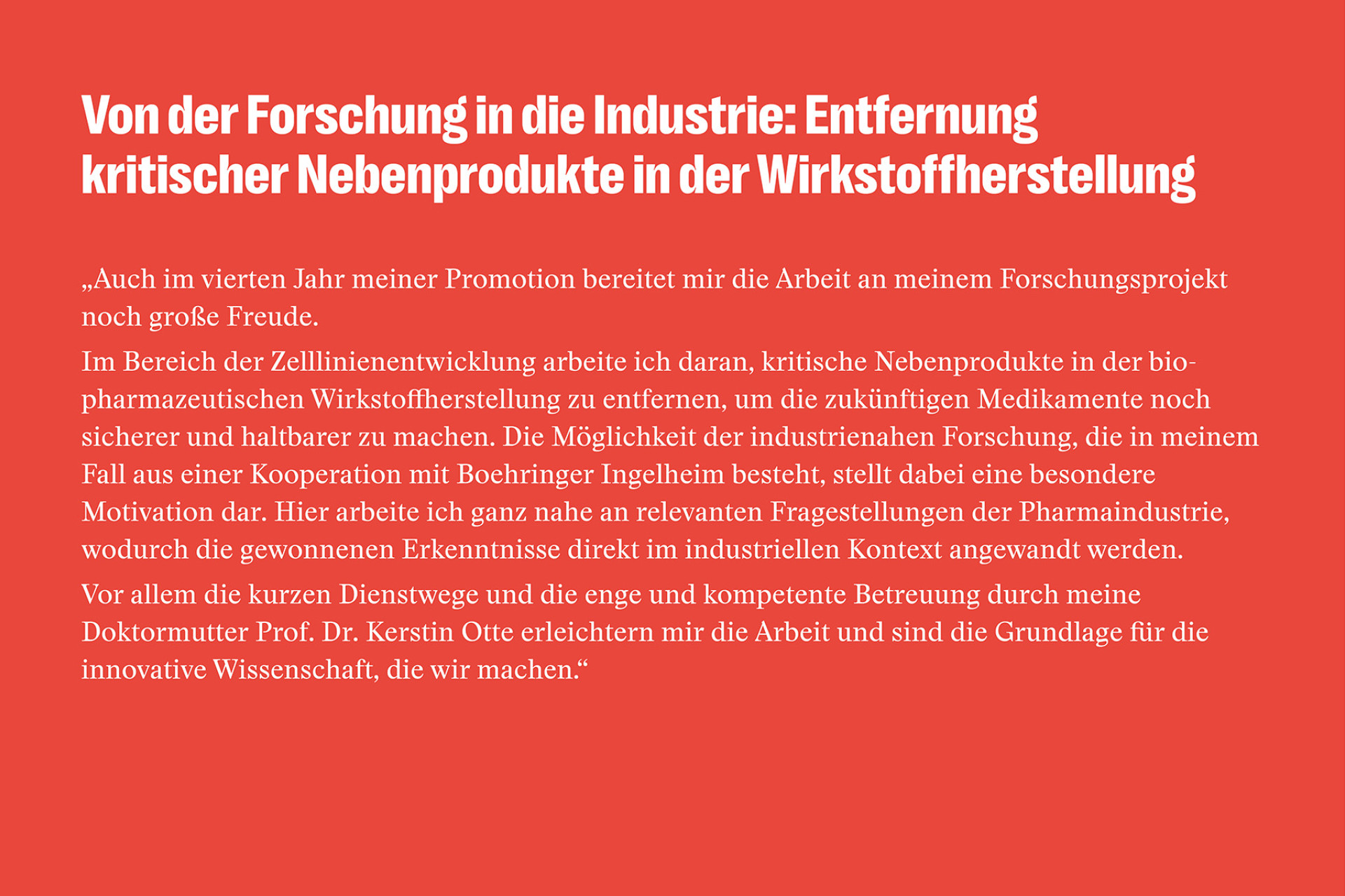 HBC Promovend: Linus Weiss - Statement
