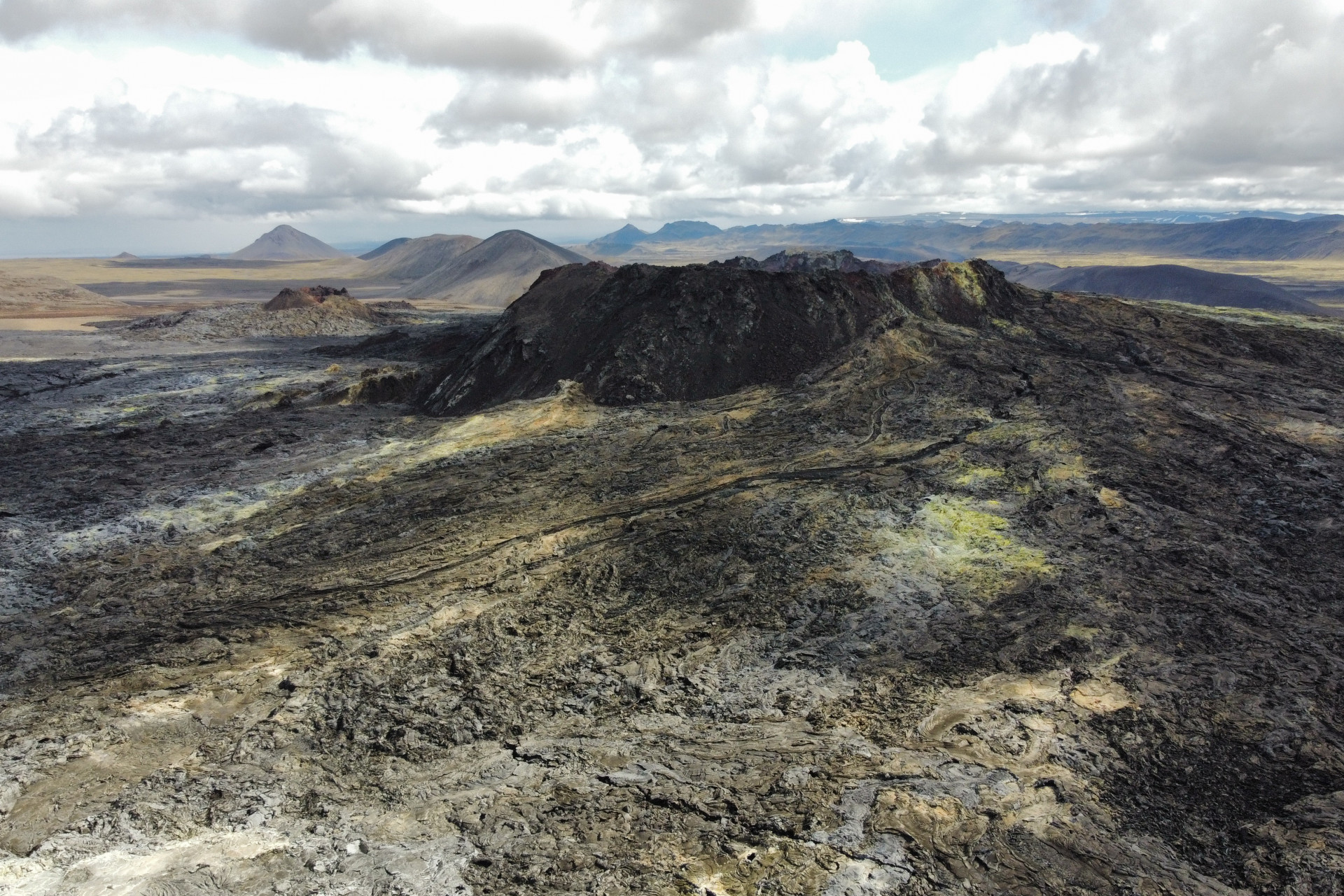 Island Landschaft von oben