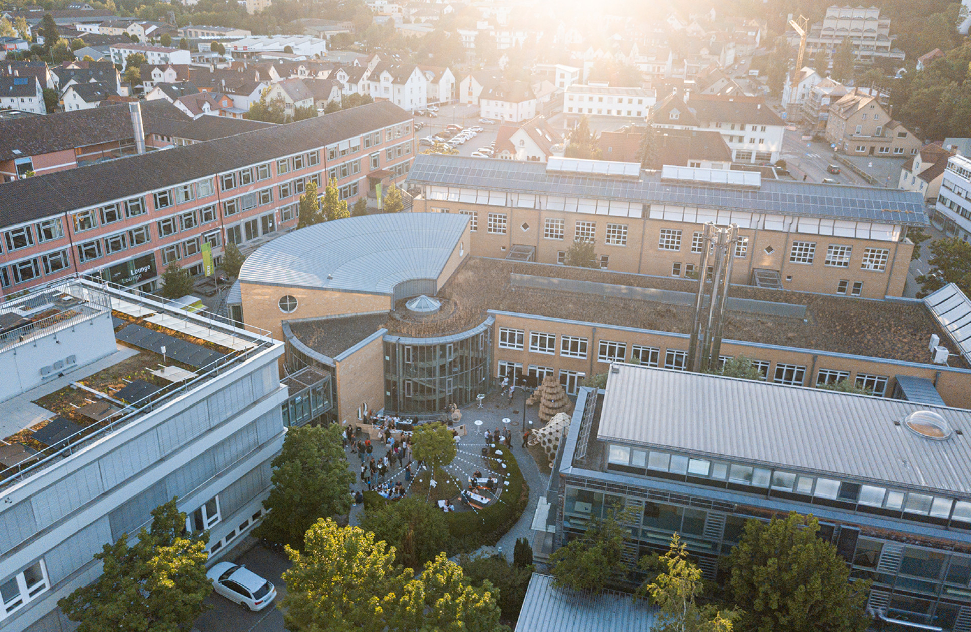 Campus Stadt Drohnenaufnahme