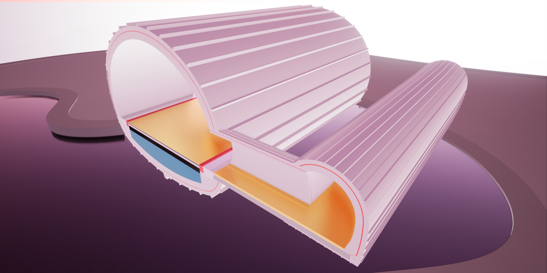 Konstruktion Tunnel B30-Aufstieg