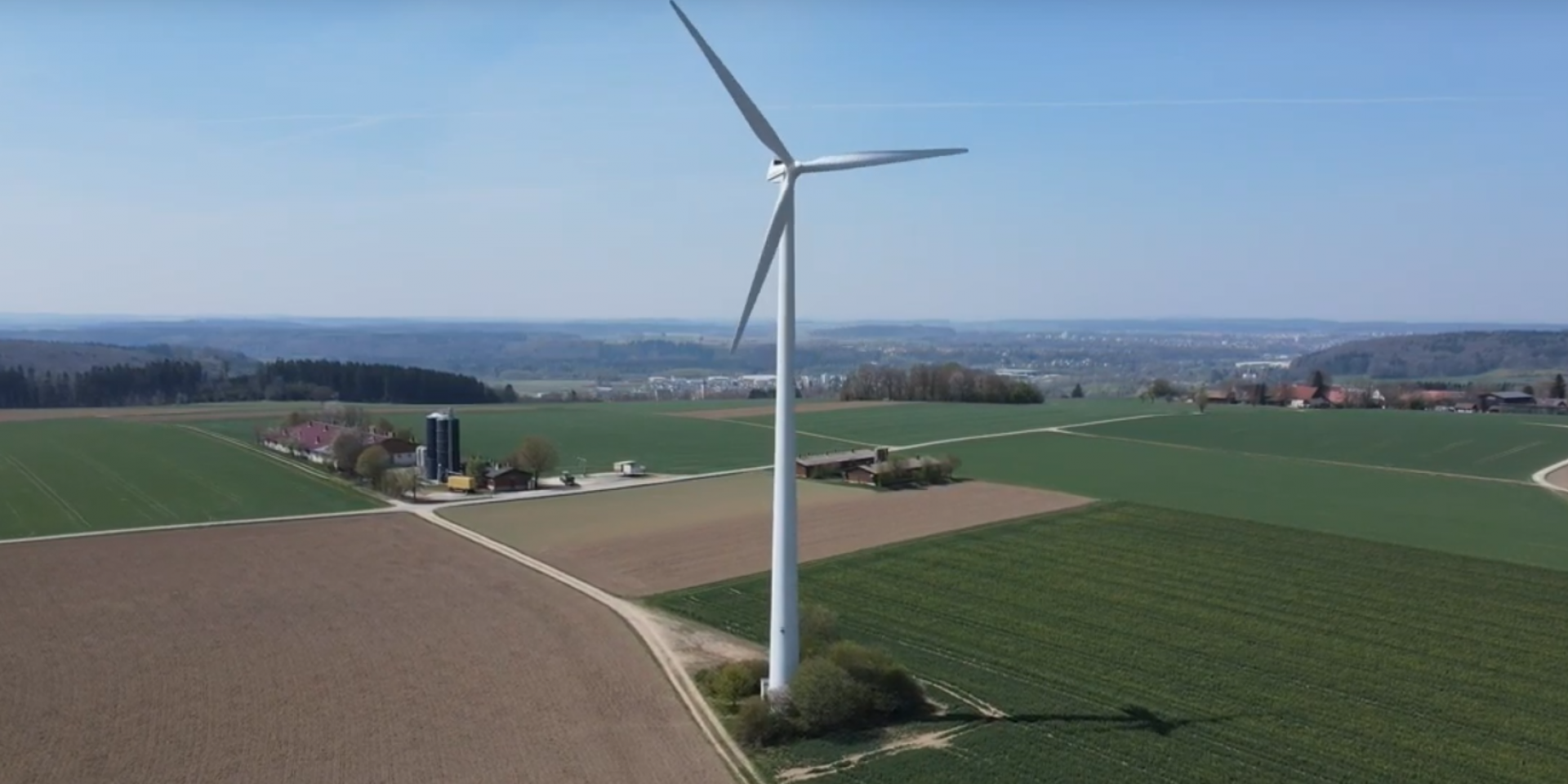 Drohne Windrad