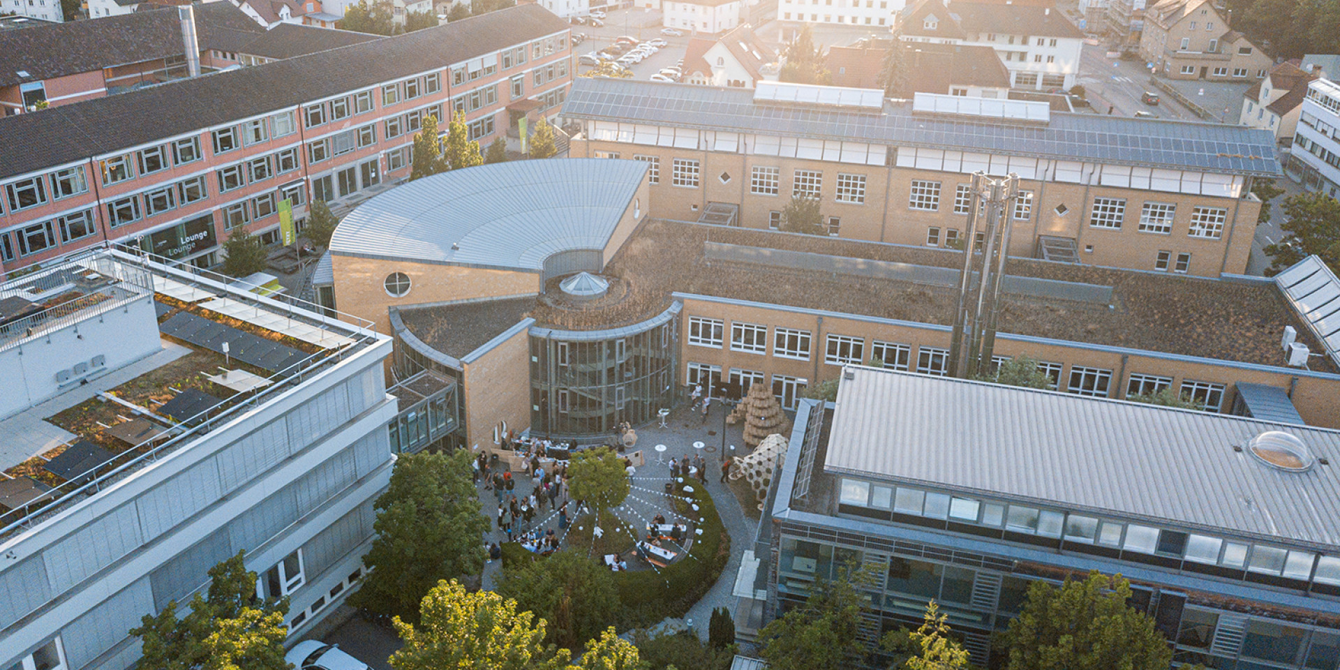Campus Stadt Drohnenaufnahme