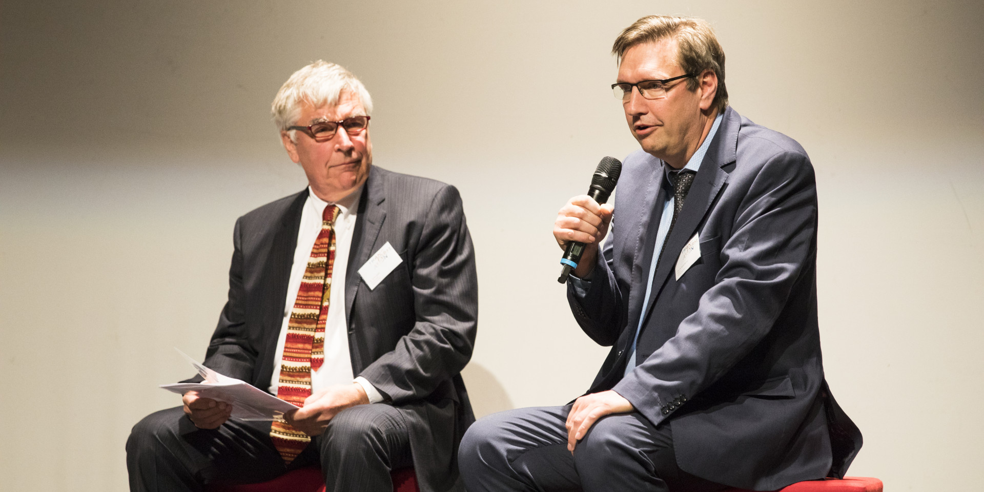 Hochschulrat Vorsitzender Gerd Leipold und Rektor André Bleicher 2017