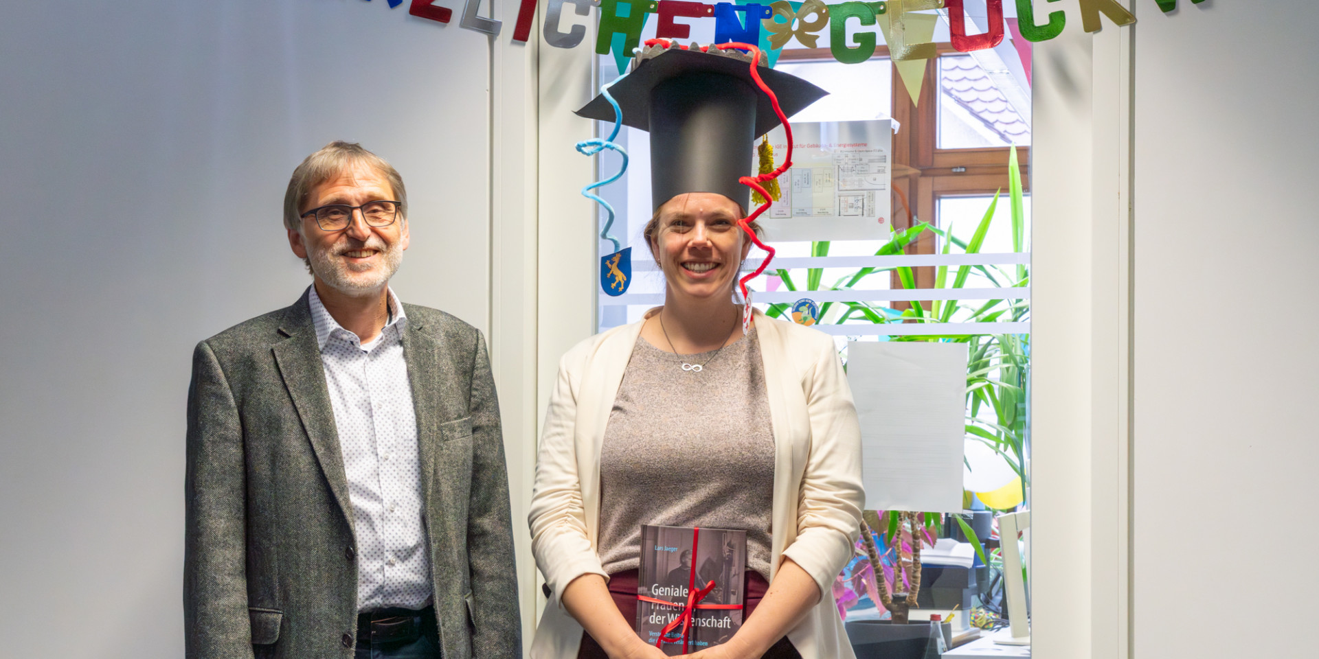 Prof. Roland Koenigsdorff und Promovendin Adinda Van de Ven