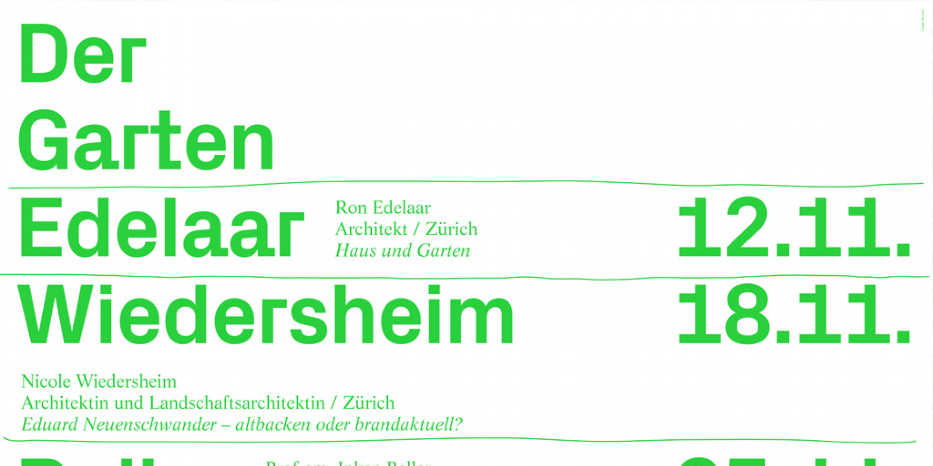 Der Garten - Architekturgespräche