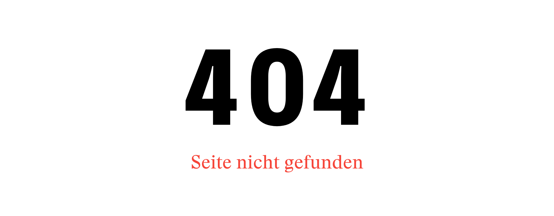 404 Seite nicht gefunden