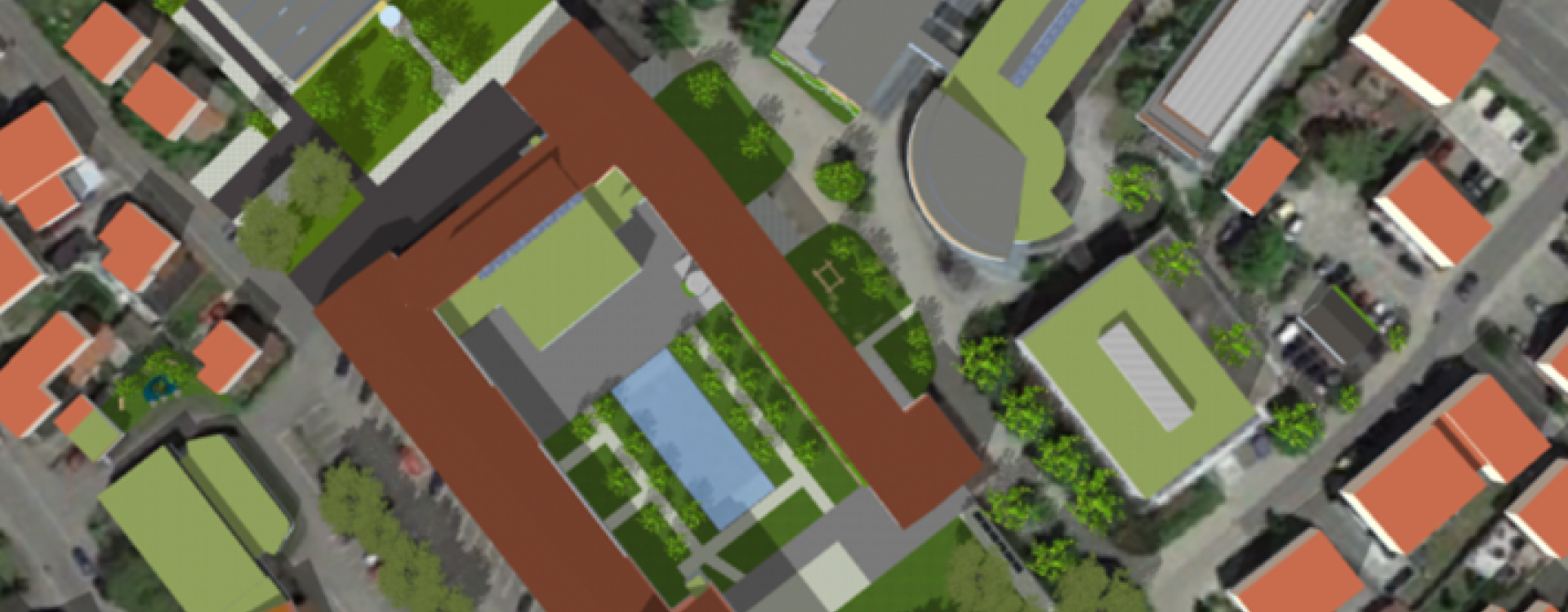 Visualisierung Hochschule Biberach von oben