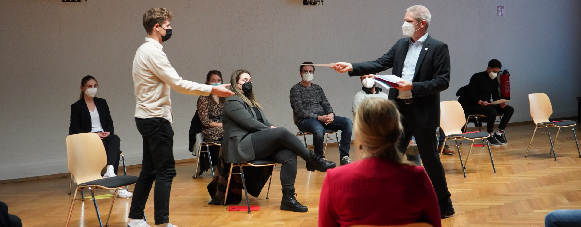 Jens Winter beim Festakt zum Deutschlandstipendium