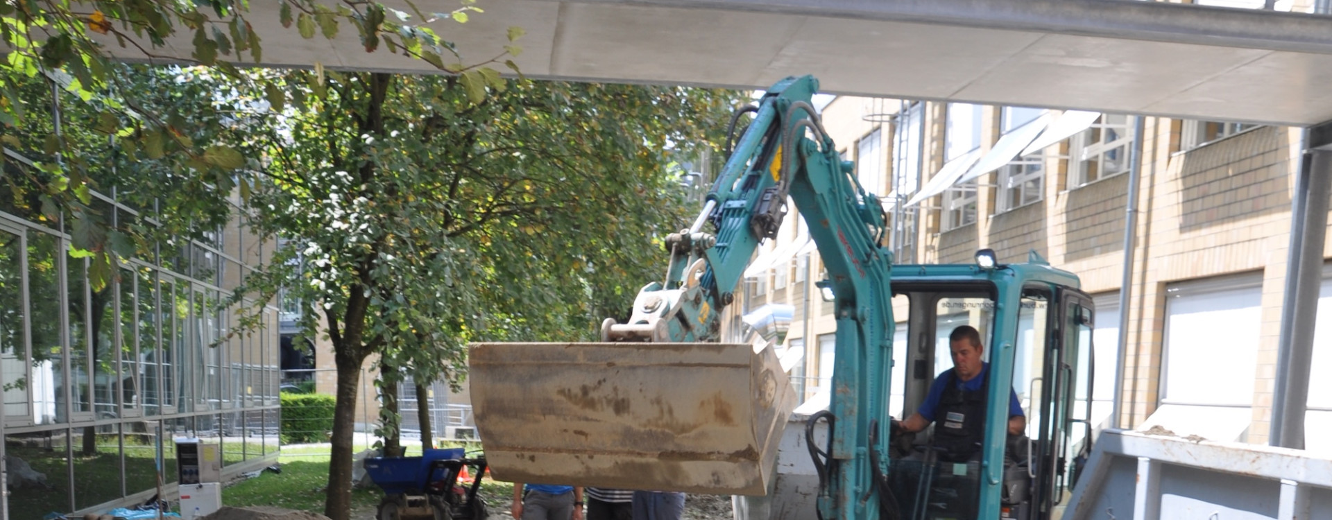 Bauarbeiten an der HBC