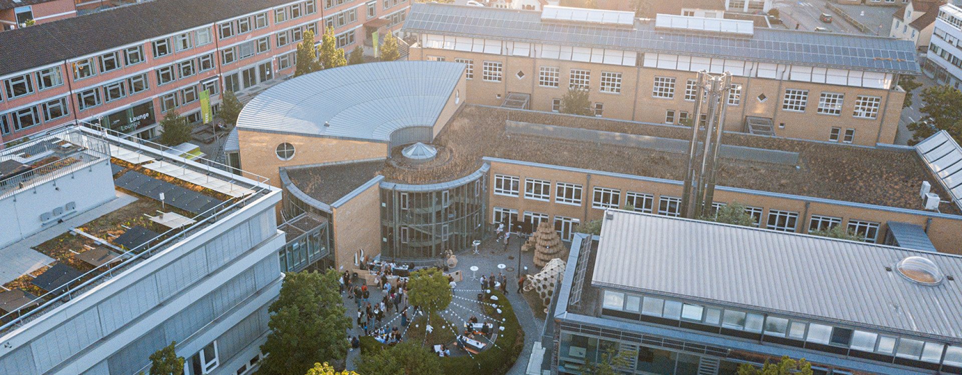 Campus Stadt Drohnenaufnahme