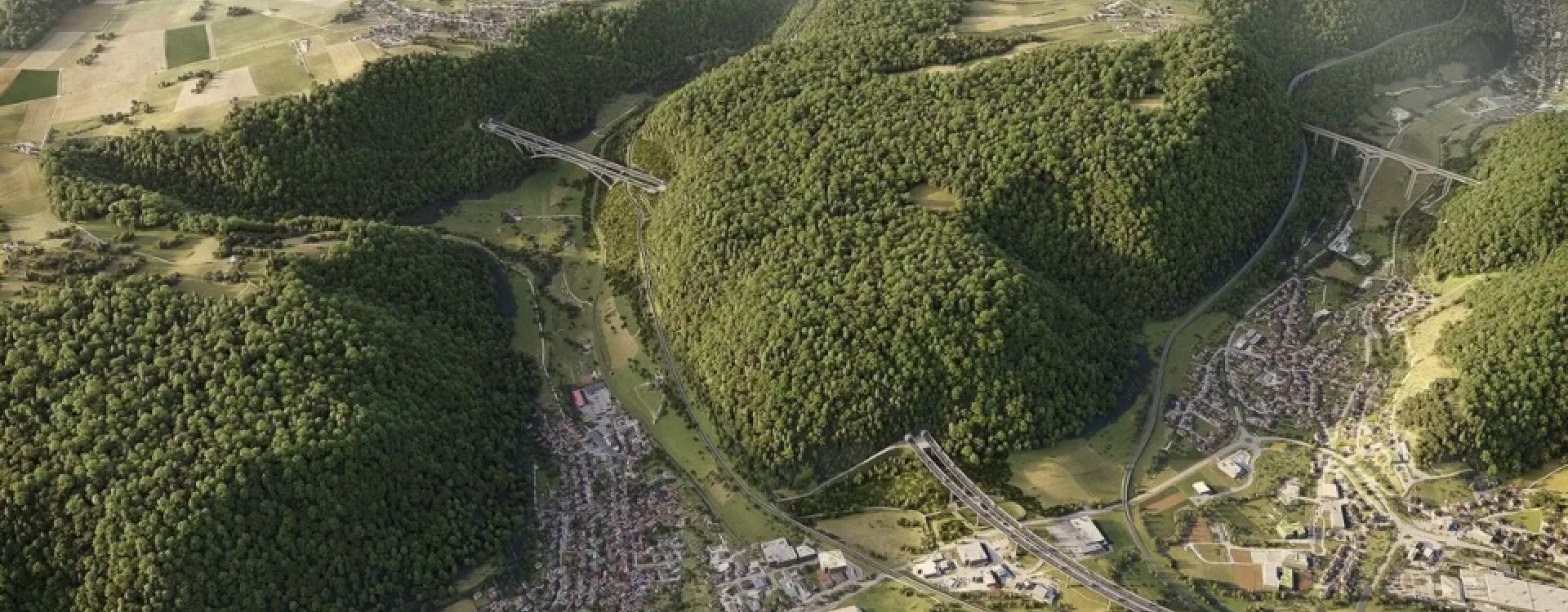 A8 Albaufstieg Simulation von oben