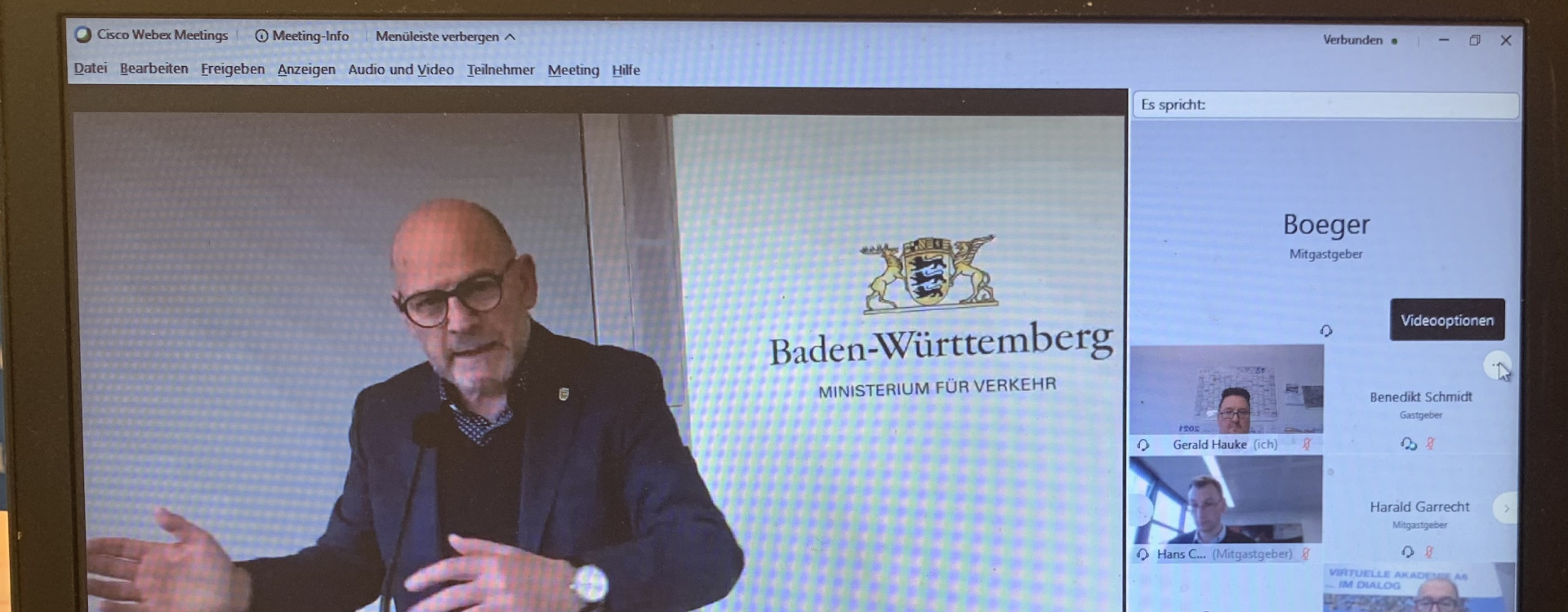 Minister Herrmann bei &quot;Virtuelle Akademie 6&quot;