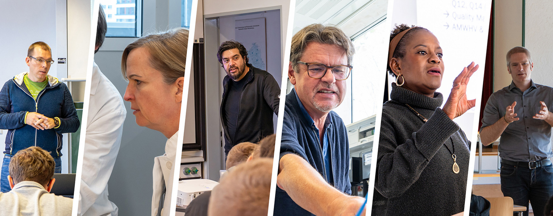 Collage von insgesamt sechs Professor*innen der Hochschule Biberach