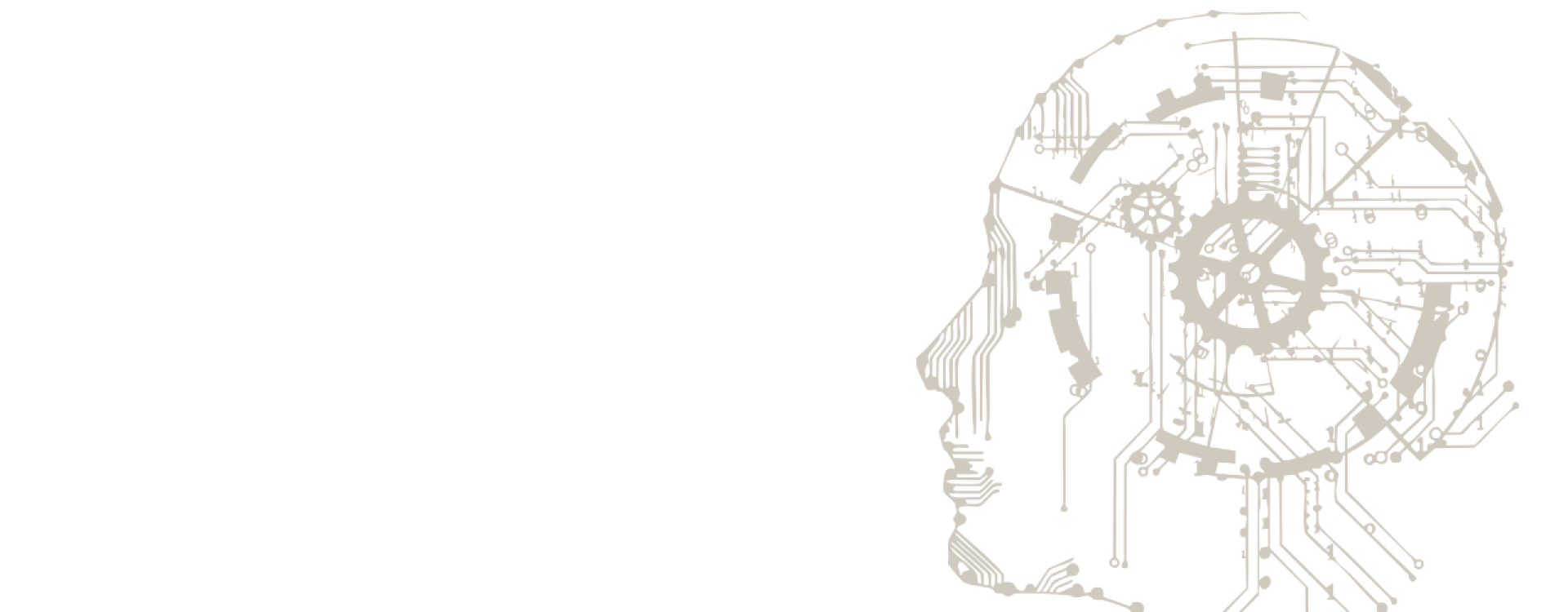 Grafik Kopf mit lauter Technik