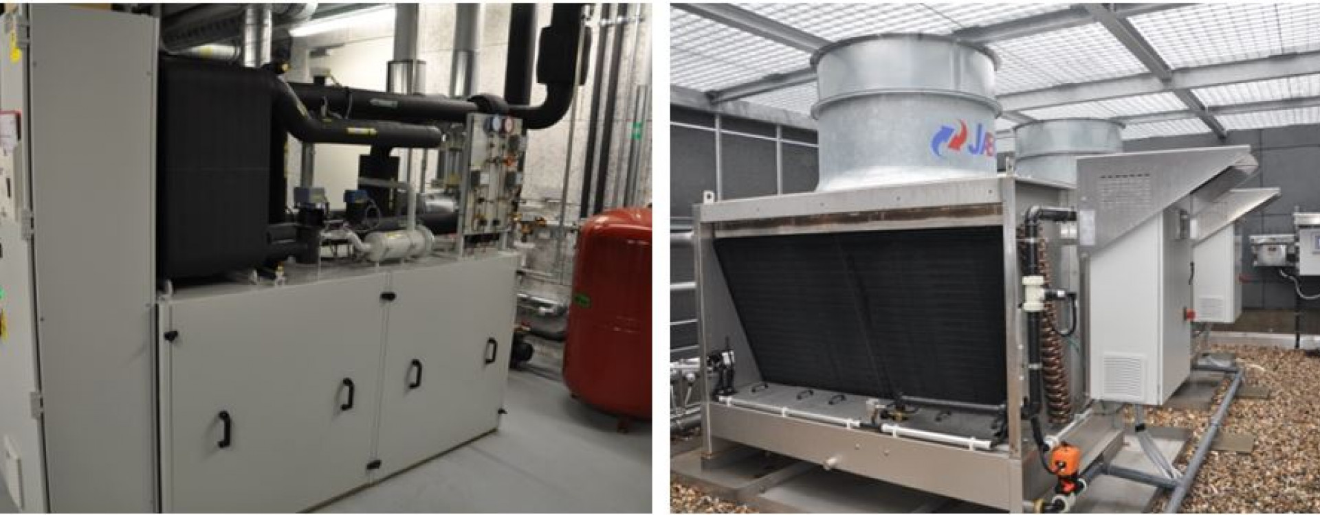 Kältemaschine und Hybridrückkühler