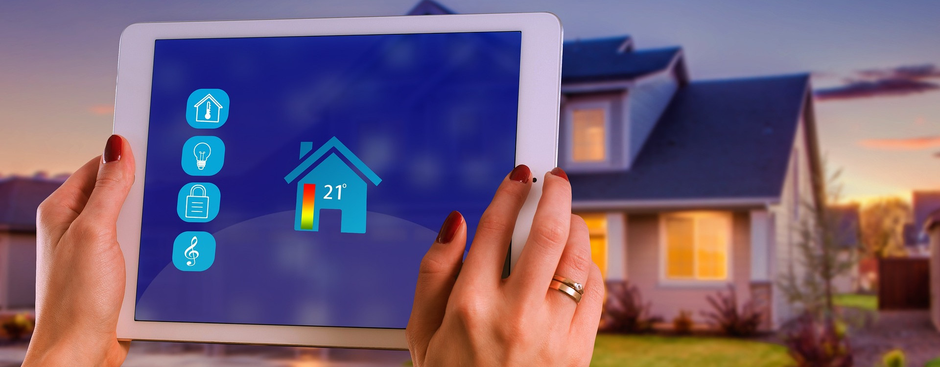 Smart Home - Tablettsteuerung eines Wohnhauses