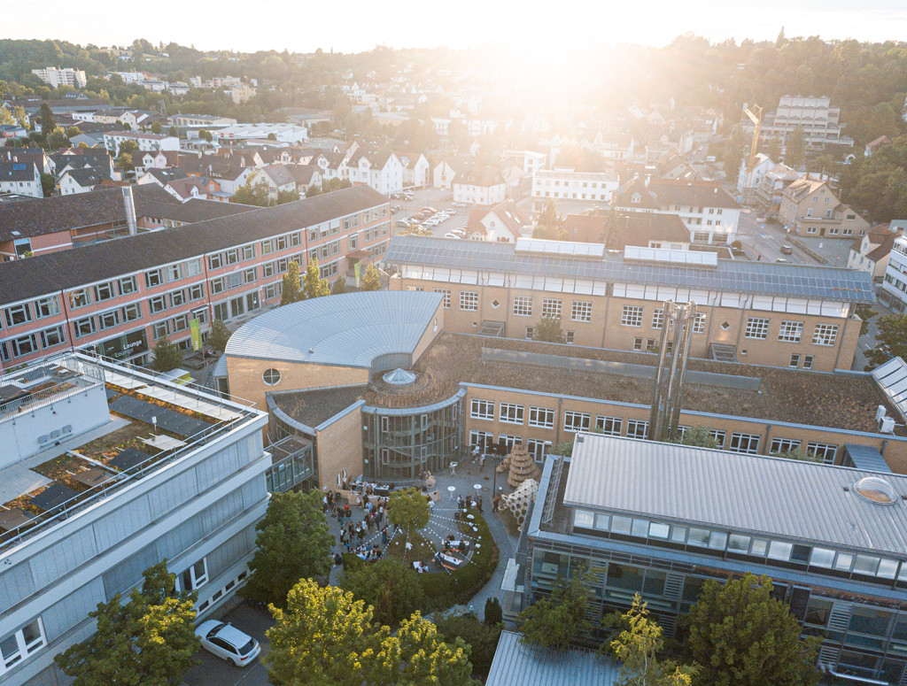 Campus Stadt Drohnenaufnahme