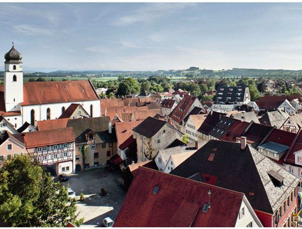 Stadt Leutkirch im Allgäu von oben
