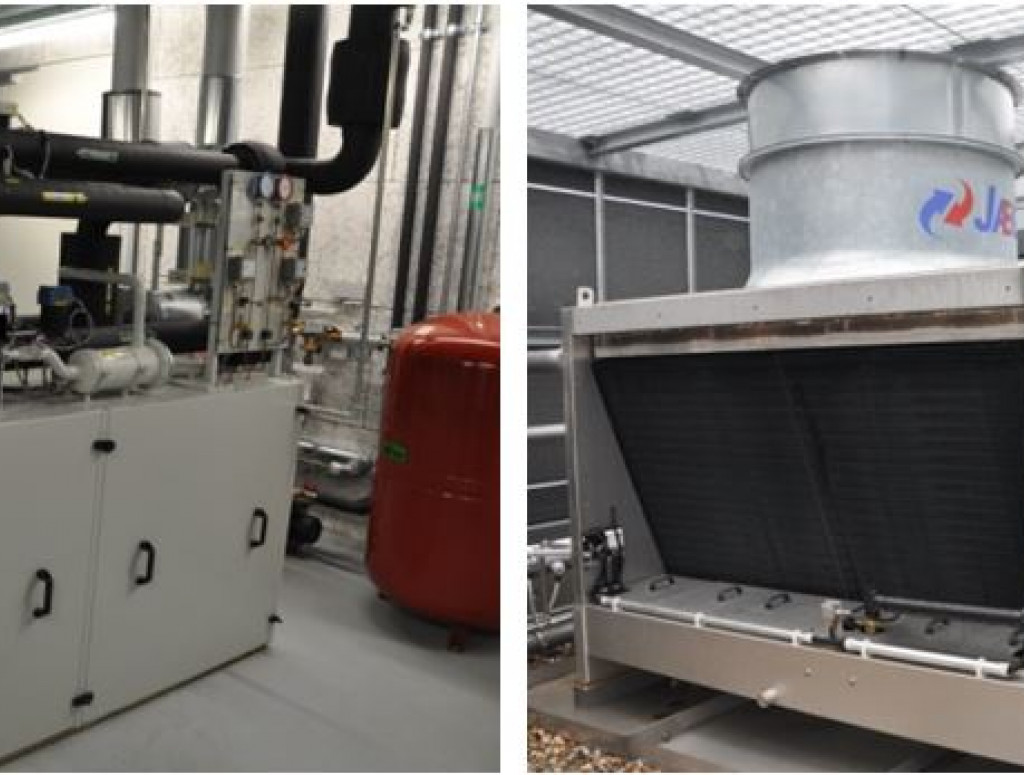 Kältemaschine und Hybridrückkühler