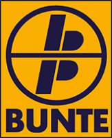 Logo bunte (gelber Hintergrund, blaues Logo)