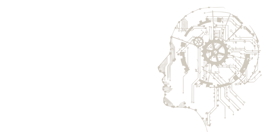 Grafik Kopf mit lauter Technik