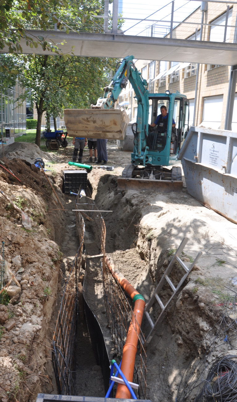 Bauarbeiten an der HBC