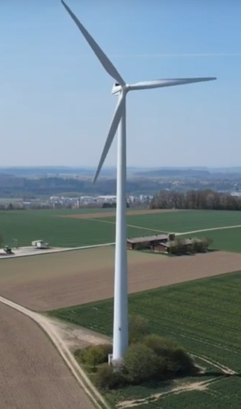 Drohne Windrad