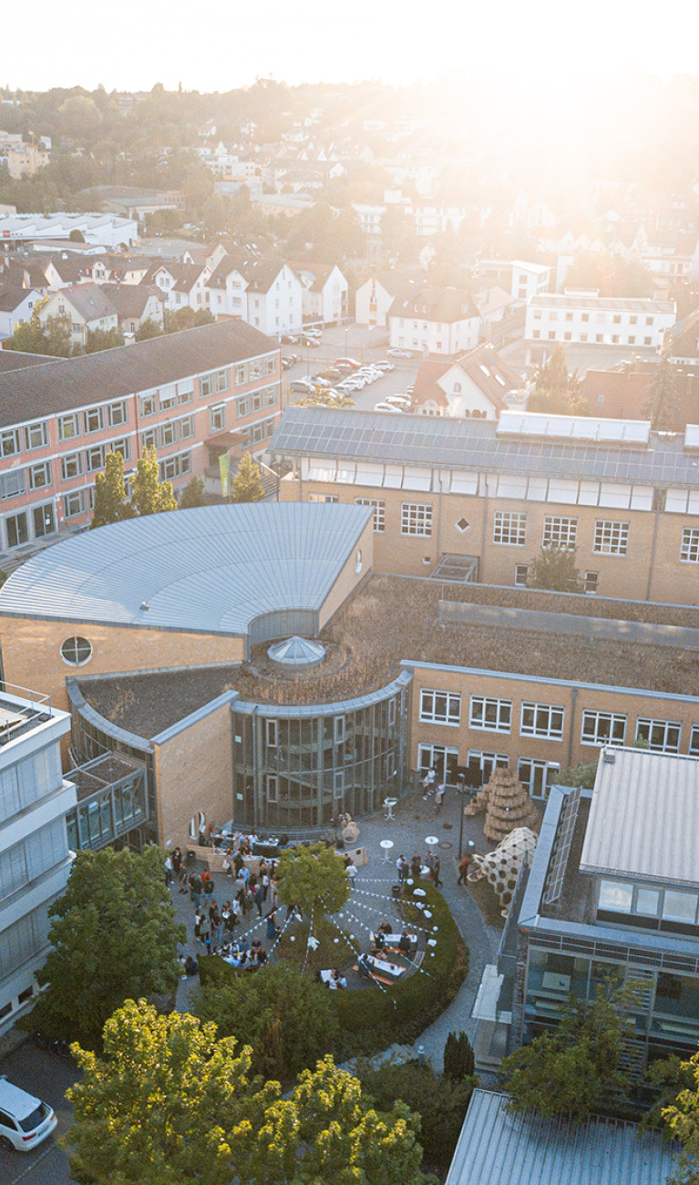 Campus Stadt Drohnenaufnahme
