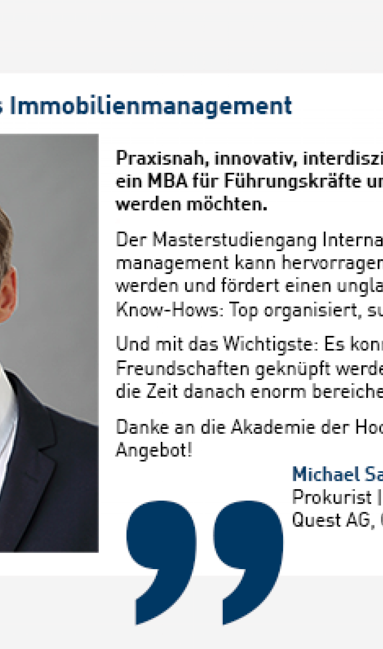 IIM Testimonial Sandbichler