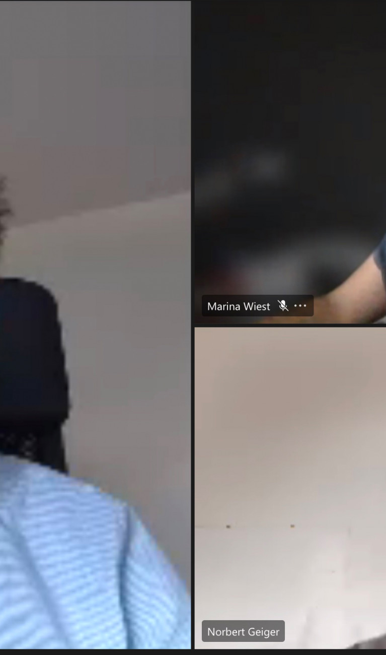 Screenshot mit Beyerle, Geiger, Wiest