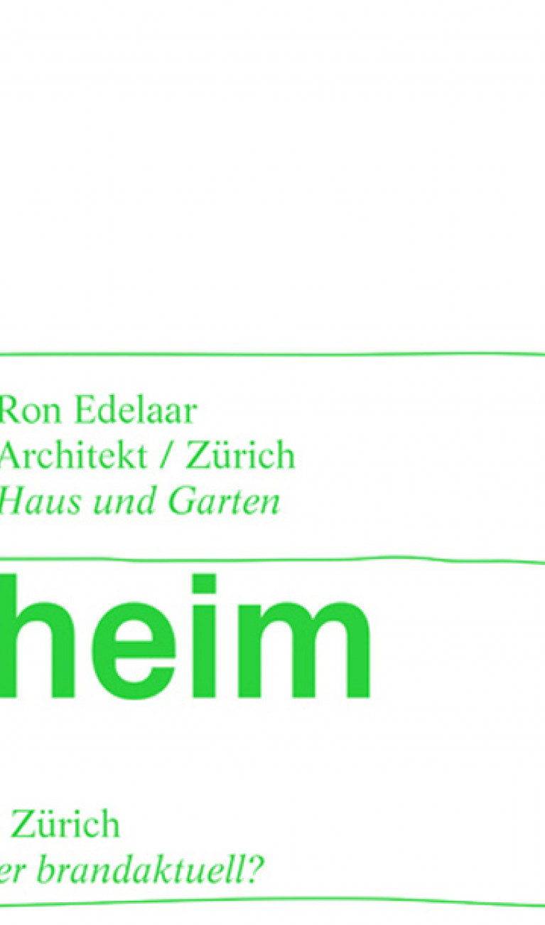 Unser Bild stellt das Plakat der diesjährigen Architekturgespräche zum Thema "Der Garten" dar / Illu: Tom Meyfried, München