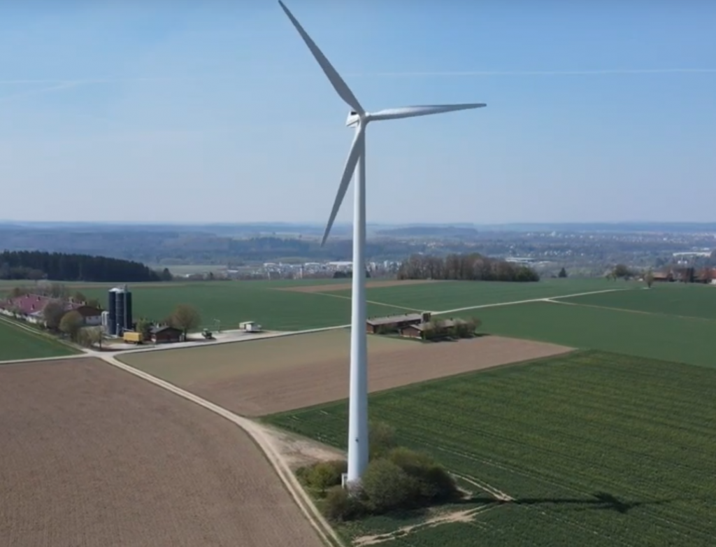 Drohne Windrad