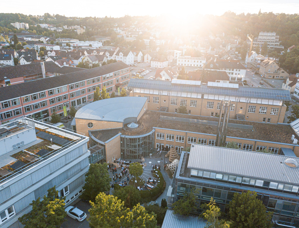 Campus Stadt Drohnenaufnahme