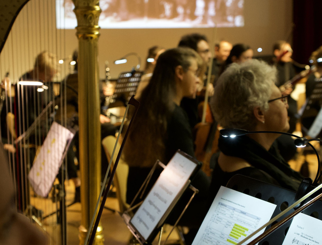 Orchester Harfe