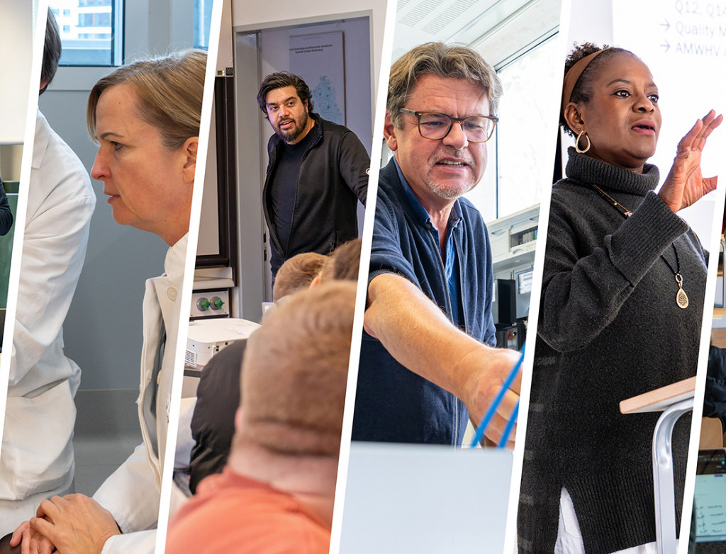 Collage von insgesamt sechs Professor*innen der Hochschule Biberach