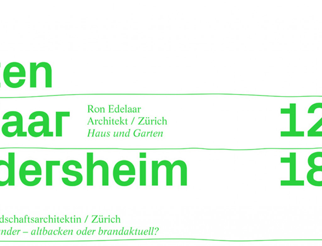 Unser Bild stellt das Plakat der diesjährigen Architekturgespräche zum Thema &quot;Der Garten&quot; dar / Illu: Tom Meyfried, München